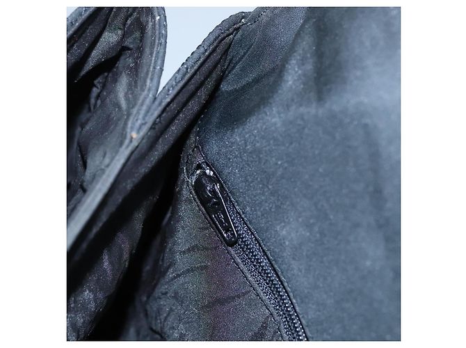 Borsa a mano BALLY in nylon nero e oro Auth 115889 D'oro - vista 24