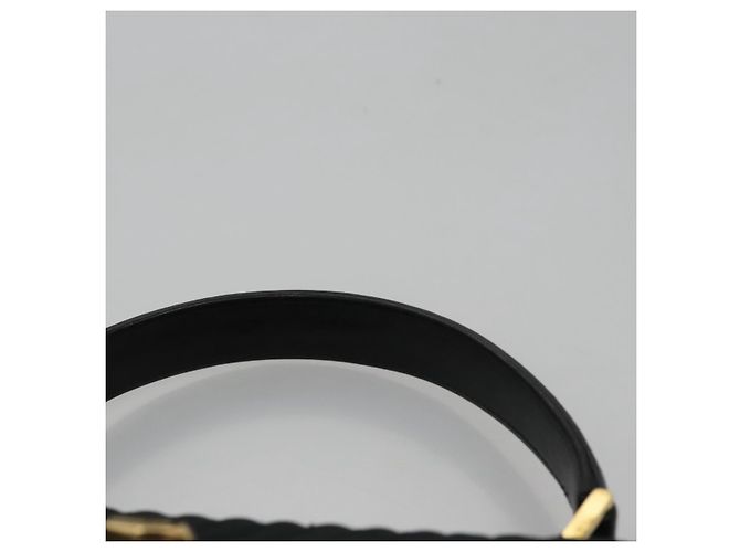 Borsa a mano BALLY in nylon nero e oro Auth 115889 D'oro - vista 8