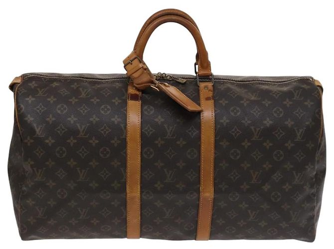 LOUIS VUITTON Monogram Keepall 55 Borsa Boston M41424 LV Auth bs22585 Monogramma - vista 13