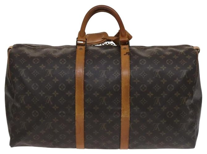 LOUIS VUITTON Monogram Keepall 55 Borsa Boston M41424 LV Auth bs22585 Monogramma - vista 2