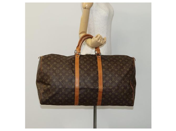 LOUIS VUITTON Monogram Keepall 60 Borsa Boston M41422 LV Auth 113684 Monogramma - vista 21