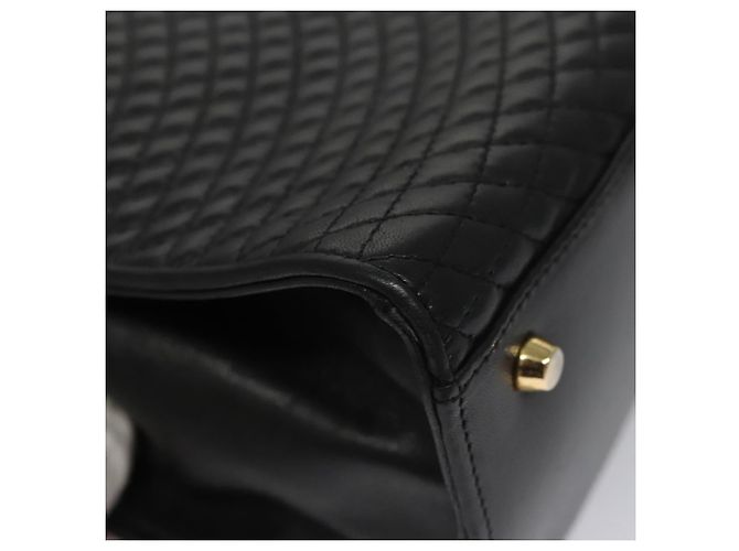 Borsa a mano BALLY in pelle nera e oro Auth BD031 Nero D'oro - vista 15