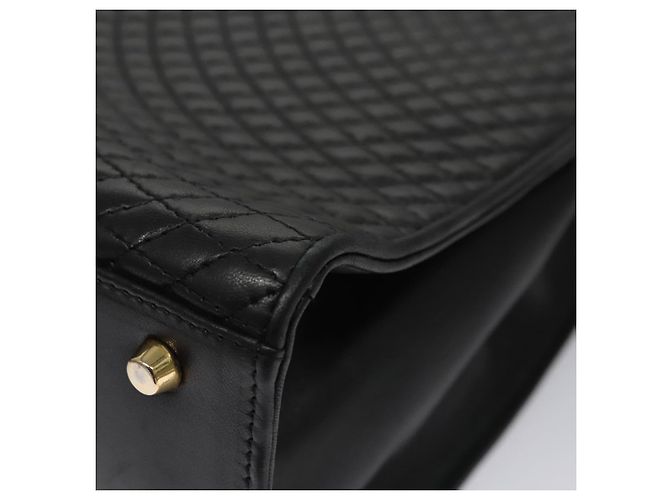 Borsa a mano BALLY in pelle nera e oro Auth BD031 Nero D'oro - vista 16