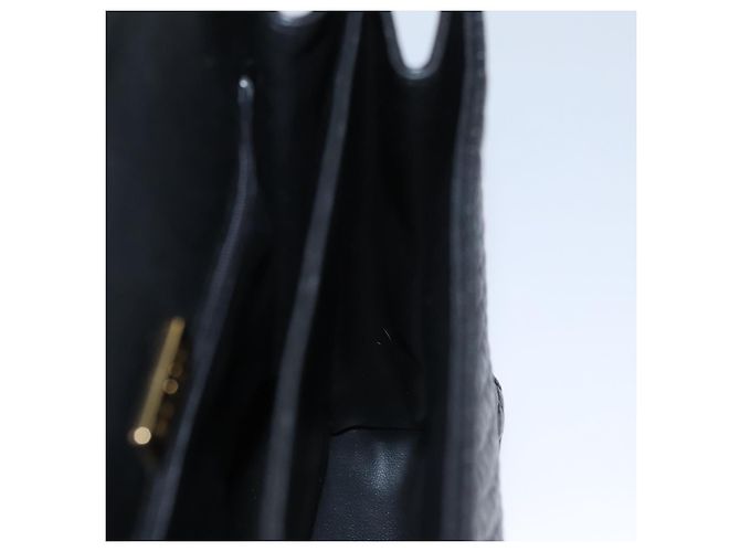 Borsa a mano BALLY in pelle nera e oro Auth BD031 Nero D'oro - vista 18