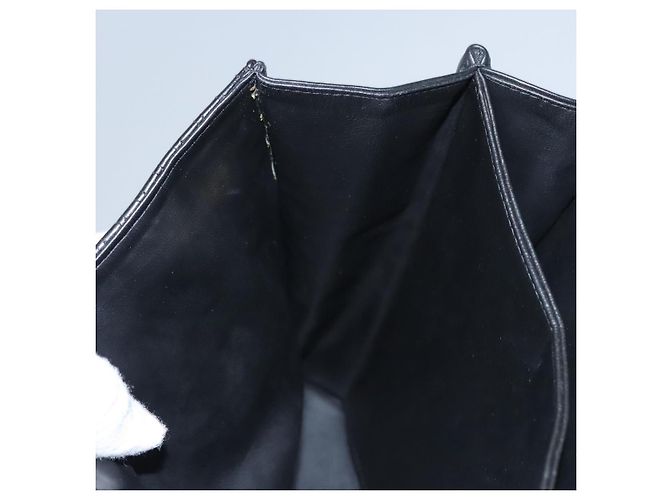 Borsa a mano BALLY in pelle nera e oro Auth BD031 Nero D'oro - vista 19