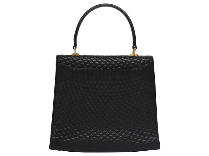 Borsa a mano BALLY in pelle nera e oro Auth BD031 Nero D'oro - vista 2