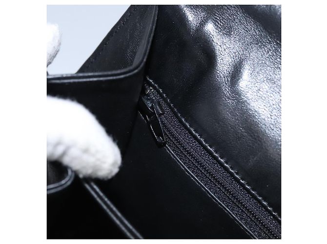 Borsa a mano BALLY in pelle nera e oro Auth BD031 Nero D'oro - vista 20