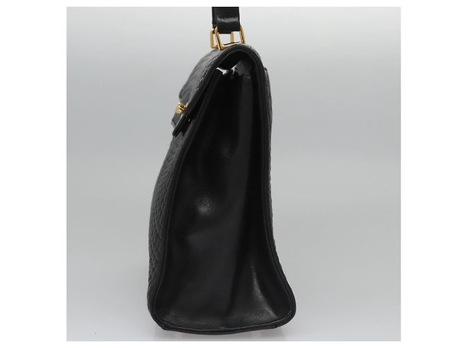 Borsa a mano BALLY in pelle nera e oro Auth BD031 Nero D'oro - vista 3