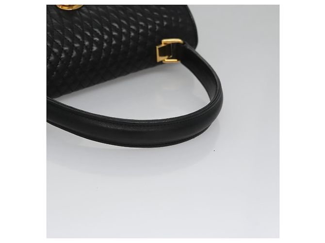 Borsa a mano BALLY in pelle nera e oro Auth BD031 Nero D'oro - vista 7