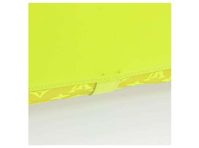 LOUIS VUITTON Borsa Keepall Bandoulière 50 Trasparente Gialla M55380 Auth 114280S Giallo - vista 6