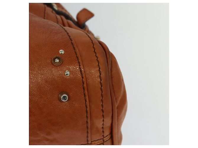 Chloé Sac à main Chloe Paddington en cuir marron or argent Auth 113680 - vue 13