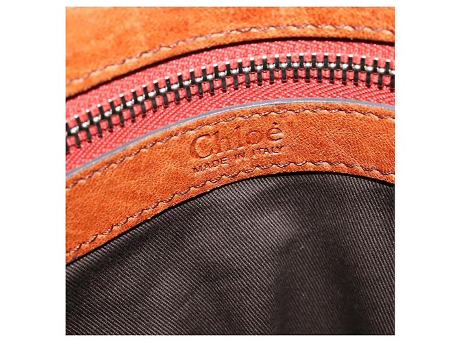Chloé Sac à main Chloe Paddington en cuir marron or argent Auth 113680 - vue 15