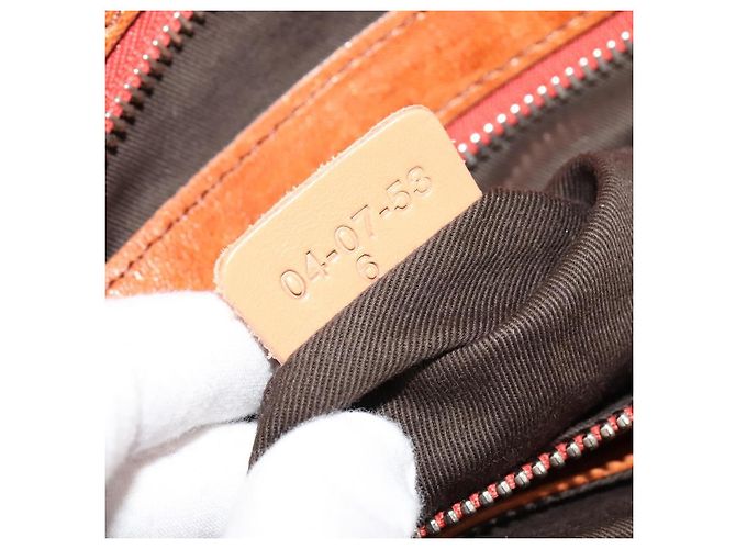 Chloé Sac à main Chloe Paddington en cuir marron or argent Auth 113680 - vue 23
