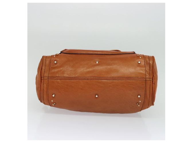Chloé Sac à main Chloe Paddington en cuir marron or argent Auth 113680 - vue 9
