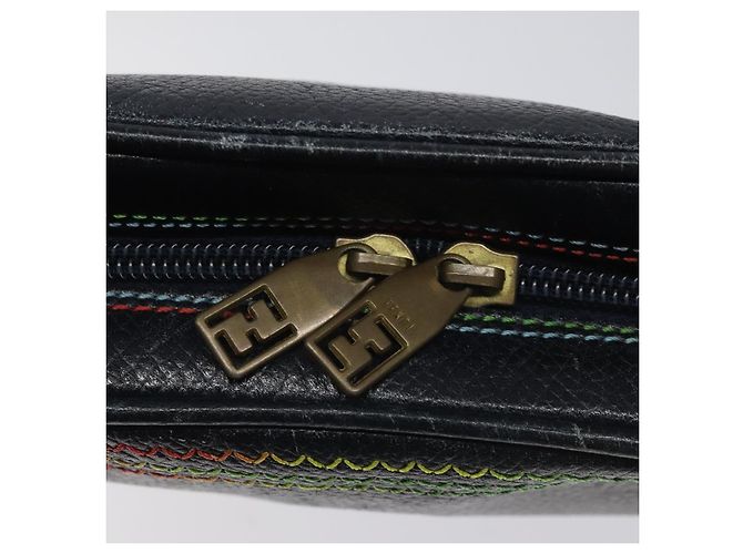 Borsa a Spalla FENDI in Pelle Blu Navy Auth 113423 - vista 10