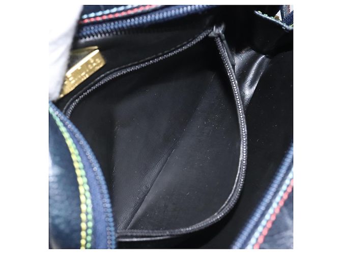 Borsa a Spalla FENDI in Pelle Blu Navy Auth 113423 - vista 12