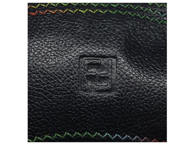 Borsa a Spalla FENDI in Pelle Blu Navy Auth 113423 - vista 17