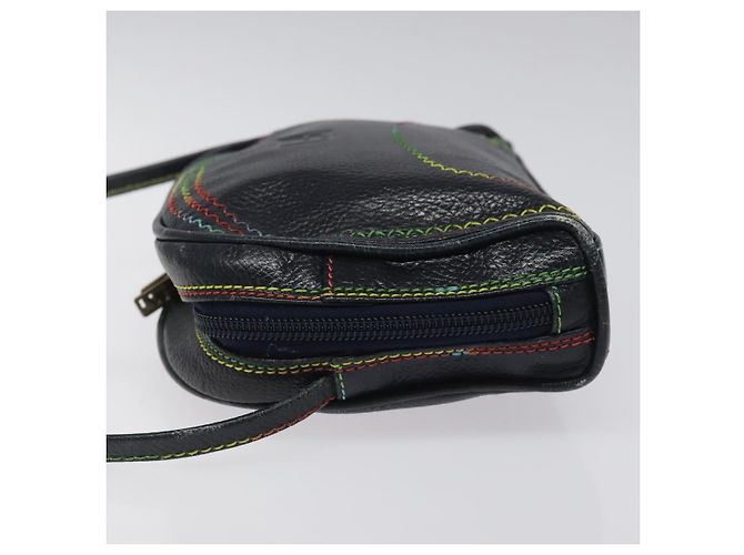 Borsa a Spalla FENDI in Pelle Blu Navy Auth 113423 - vista 4