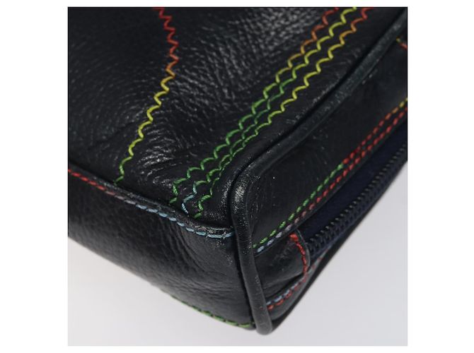 Borsa a Spalla FENDI in Pelle Blu Navy Auth 113423 - vista 9