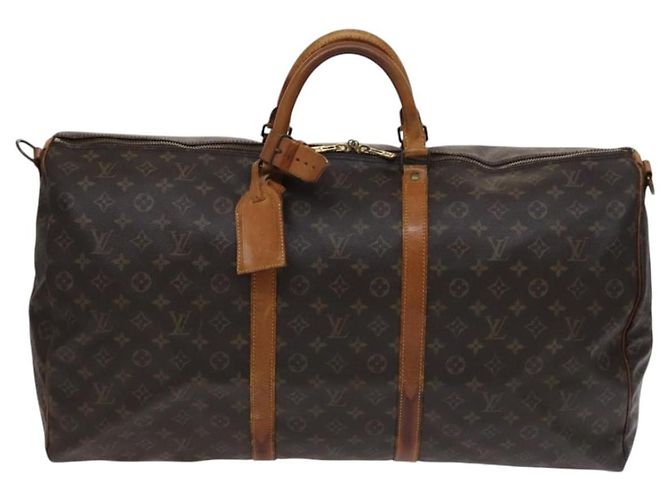 LOUIS VUITTON Monogram Keepall Bandouliere 60 Borsa Boston M41412 LV Auth 115682 Monogramma - vista 13