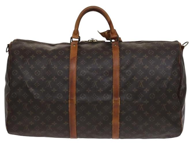 LOUIS VUITTON Monogram Keepall Bandouliere 60 Borsa Boston M41412 LV Auth 115682 Monogramma - vista 2