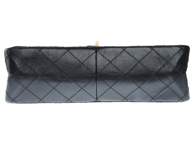 CHANEL 2.55 Bag in Black Leather - 102558 - view 11
