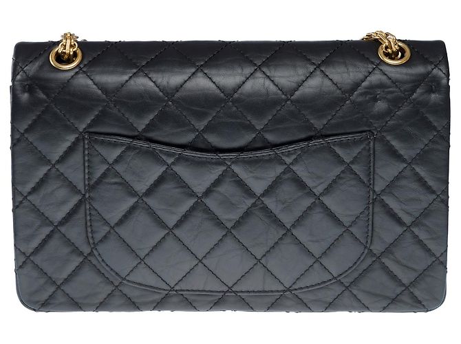 CHANEL 2.55 Bag in Black Leather - 102558 - view 4