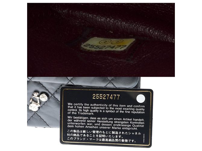 CHANEL 2.55 Bag in Black Leather - 102558 - view 8