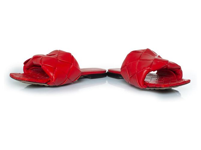 Bottega Veneta, sandali Lido in pelle rossa Rosso - vista 3