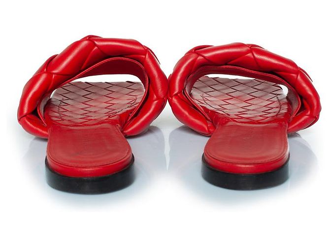 Bottega Veneta, sandali Lido in pelle rossa Rosso - vista 5