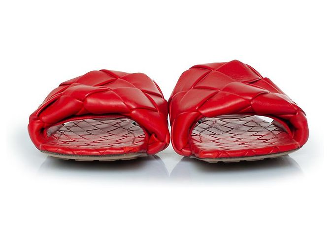 Bottega Veneta, sandali Lido in pelle rossa Rosso - vista 6