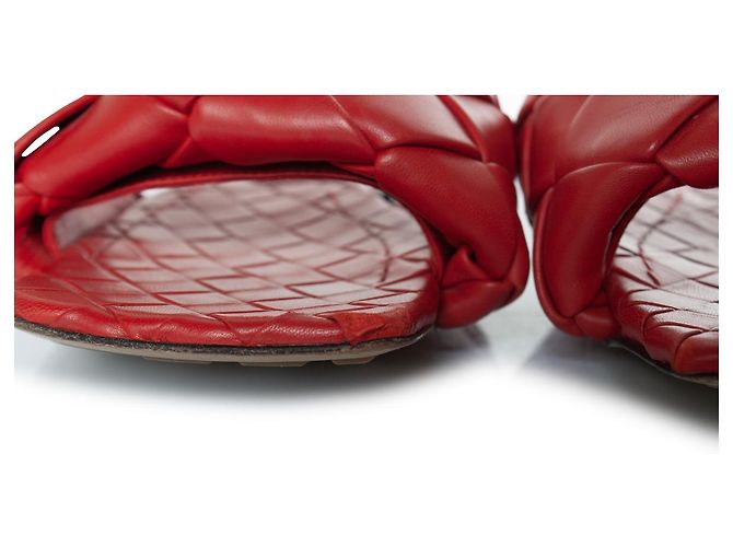 Bottega Veneta, sandali Lido in pelle rossa Rosso - vista 7