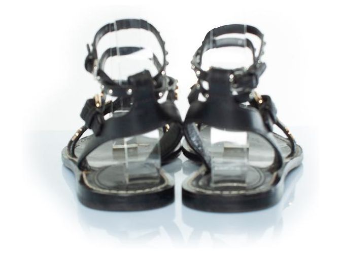Sandali incrociati Monogram Louis Vuitton Marrone Nero - vista 4