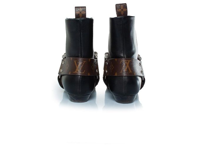 Botines de cuero Rhapsody de Louis Vuitton Castaño Negro - vista 5