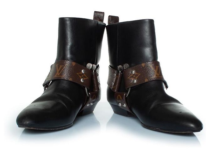 Botines de cuero Rhapsody de Louis Vuitton Castaño Negro - vista 6