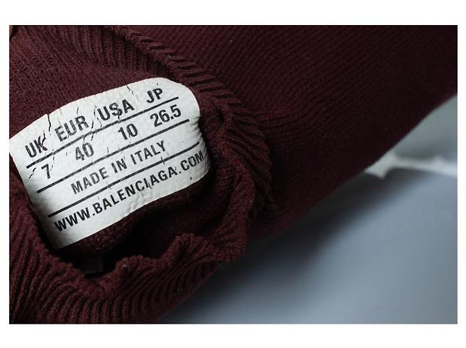 Balenciaga, Speed runner in bordeaux Rosso - vista 8
