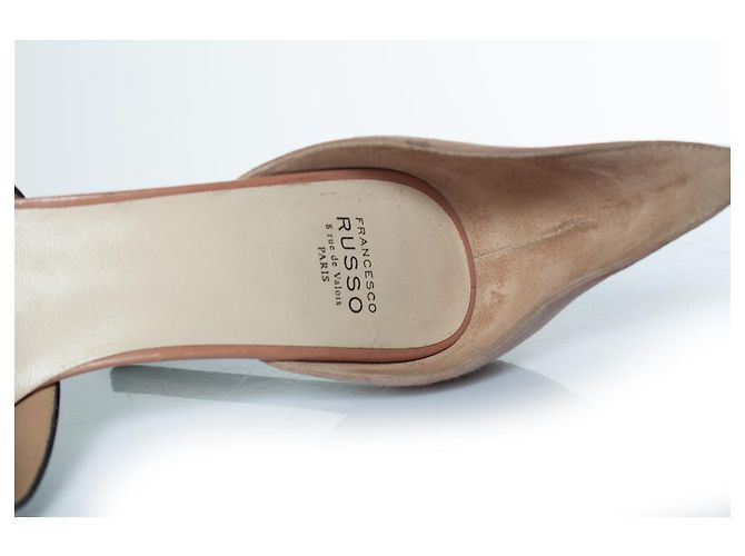 Francesco Russo, décolleté in suede e pelle Nero Rosa - vista 8