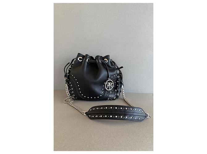 Borsa Dior in pelle nera e strass Swarovski Nero - vista 2