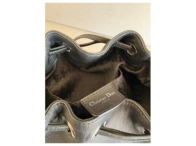 Borsa Dior in pelle nera e strass Swarovski Nero - vista 7