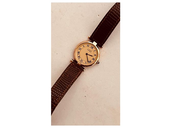 Cartier Vendôme Uhr vergoldet Golden - Ansicht 5