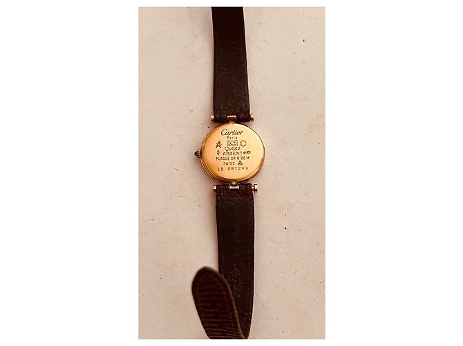 Cartier Vendôme Uhr vergoldet Golden - Ansicht 9