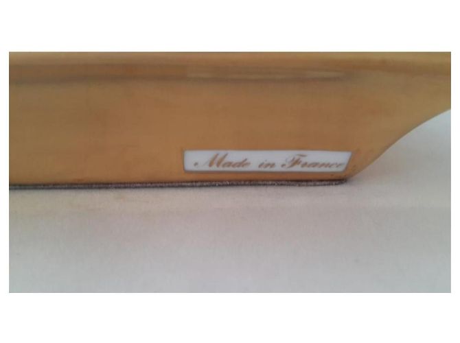 Posacenere Hermès in porcellana di Limoges bianco e oro Rosso D'oro - vista 4