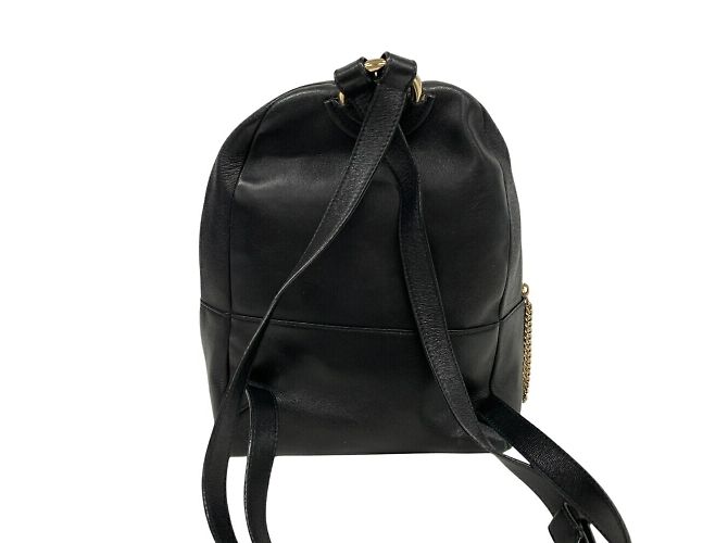 Schwarzer Leder-Rucksack von Jimmy Choo - Ansicht 2