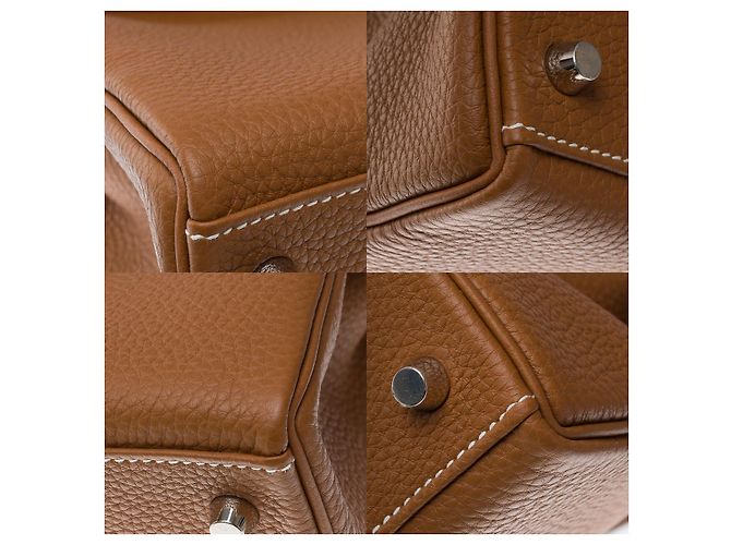 Hermès HERMES Kelly 28 Tasche aus goldenem Leder - 102536 - Ansicht 12