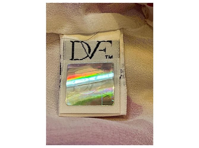 Diane Von Furstenberg Lila Seidenkleid von DvF mit floralem Druck Weiß - Ansicht 4