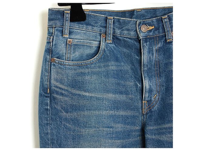 Pantalones vaqueros de denim lavado Céline Jean Tess FR40 Slim US29 por Hedi Slimane Celine Azul - vista 2
