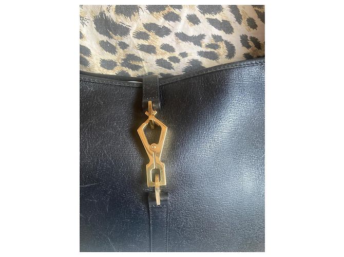 Borsa a mano Gucci Jackie 1961 in pelle nera Nero - vista 3