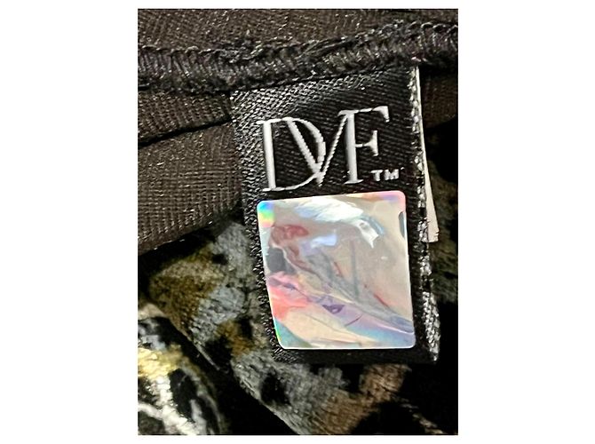 Diane Von Furstenberg DvF Claire Samtkleid mit floralem Muster Schwarz Mehrfarben - Ansicht 4