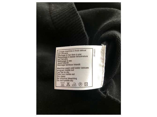 Chanel Pull avec col chemise amovible Noir - vue 10