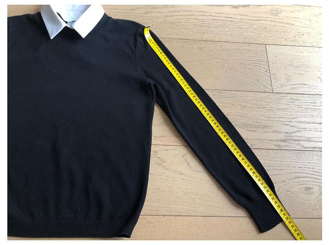 Chanel Pull avec col chemise amovible Noir - vue 7